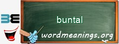 WordMeaning blackboard for buntal
